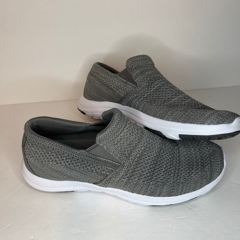 LL Bean Ventilated Slip On Moc Shoes Men's Size 7M Grey Mesh 506002 GREAT